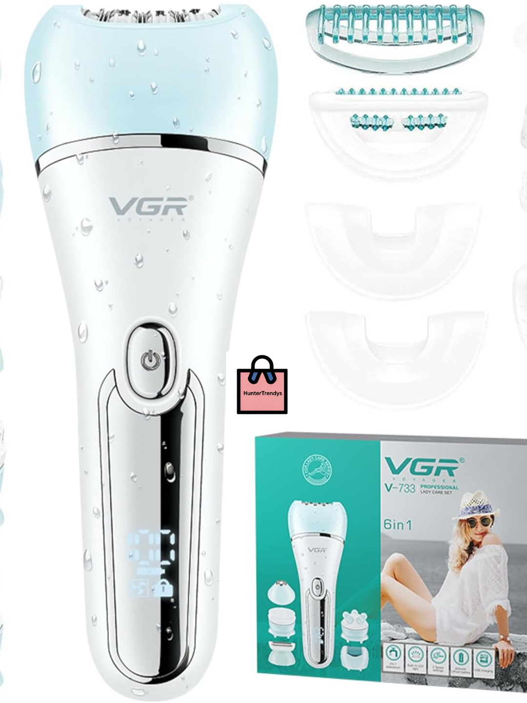 Máquina Depiladora / Afeitadora  eléctrica inalámbrica VGR V733